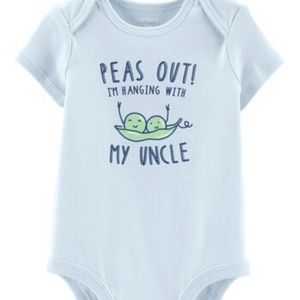 Carter’s “Peas Out Uncle Collectible Bodysuit”